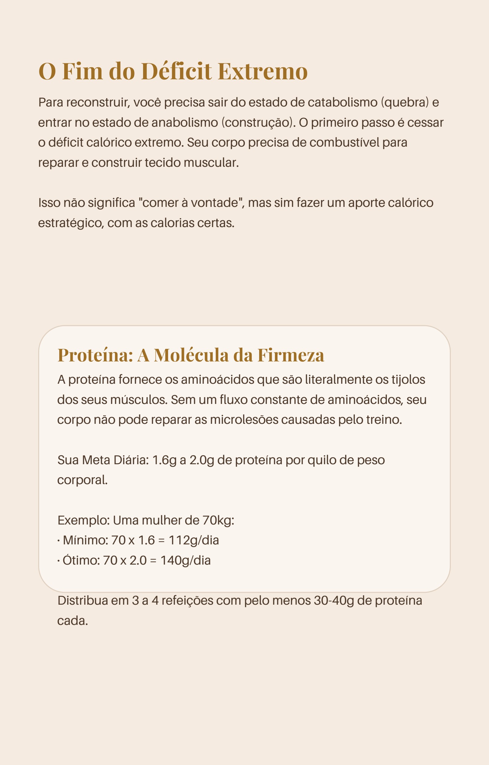 Pilar 1 — Nutrição estratégica